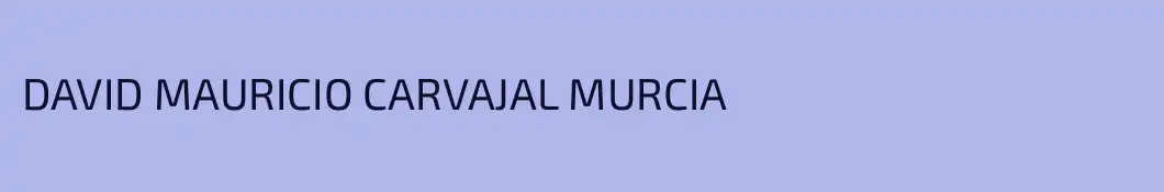 DAVID MAURICIO CARVAJAL MURCIA